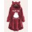 Plus Size, Plus Size Women's Autumn Winter -Lined Thickened Hooded Hand- Sweatshirt