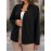 Plus Size, Women's Plus Size Elegant Suit Jacket - Solid Color Professional Blazer, All-Season Casual & Office Wear, Regular Fit for Weddings, Business Meetings, Everyday (Hand Wash/Dry Clean Care) - Versatile Year-Round Outerwear