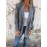 Plus Size - Women'S Retro Houndstooth Lapel Blazer Coat - Classic Notched Lapel Structured Tailored Winter Coat, Elegant Casual to Formal Outerwear for Fall/Winter, Timeless Houndstooth Pattern in / - Versatile Everyday & Special Occasion Jacket